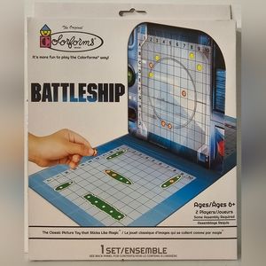 Battleship Travel Board Game 190 Boards Inside Colorforms & Hasbro-NEW, Sealed